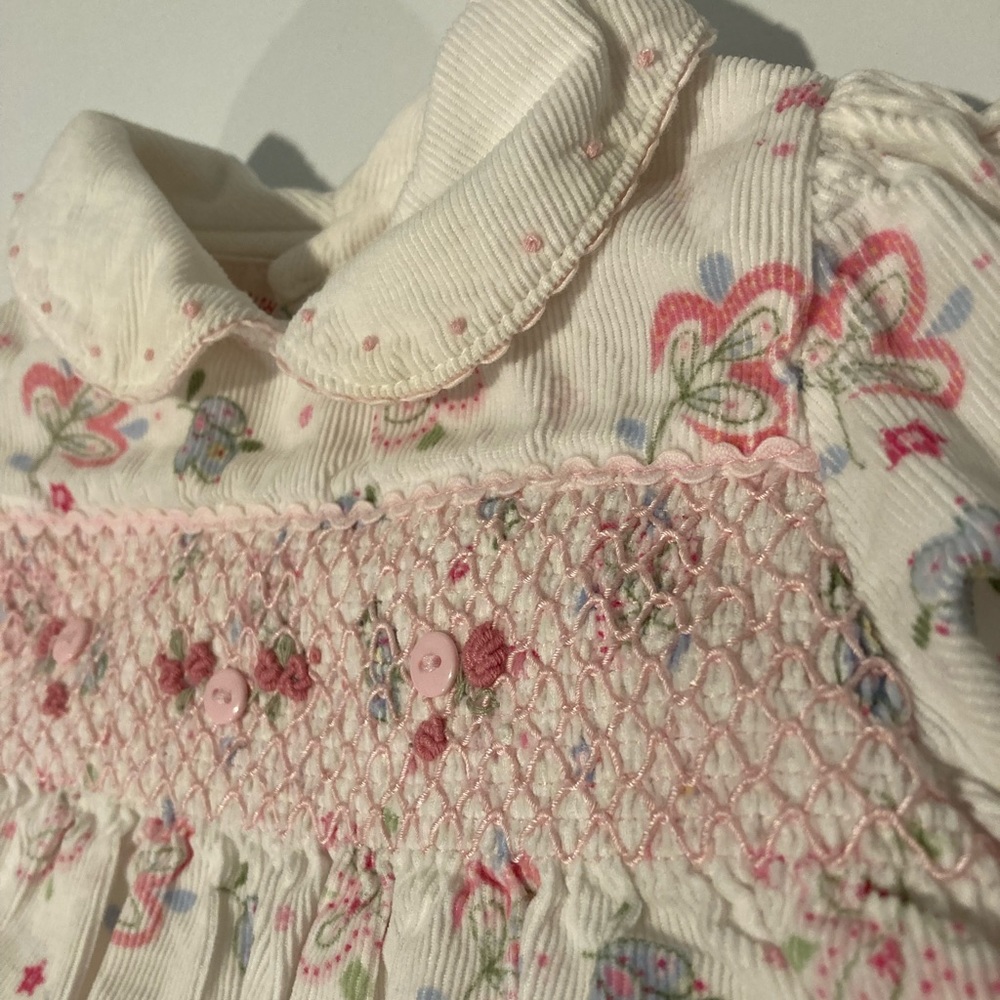 Laura Ashley Corduroy Floral Dress - Picture 2 of 10